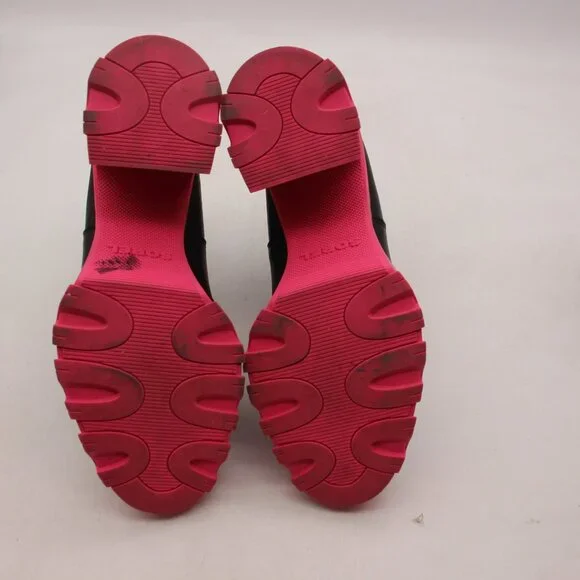 Sorel Brex Waterproof Platform Block Heel Chelsea Boots Women's Size 7.5 Black - Picture 8 of 8